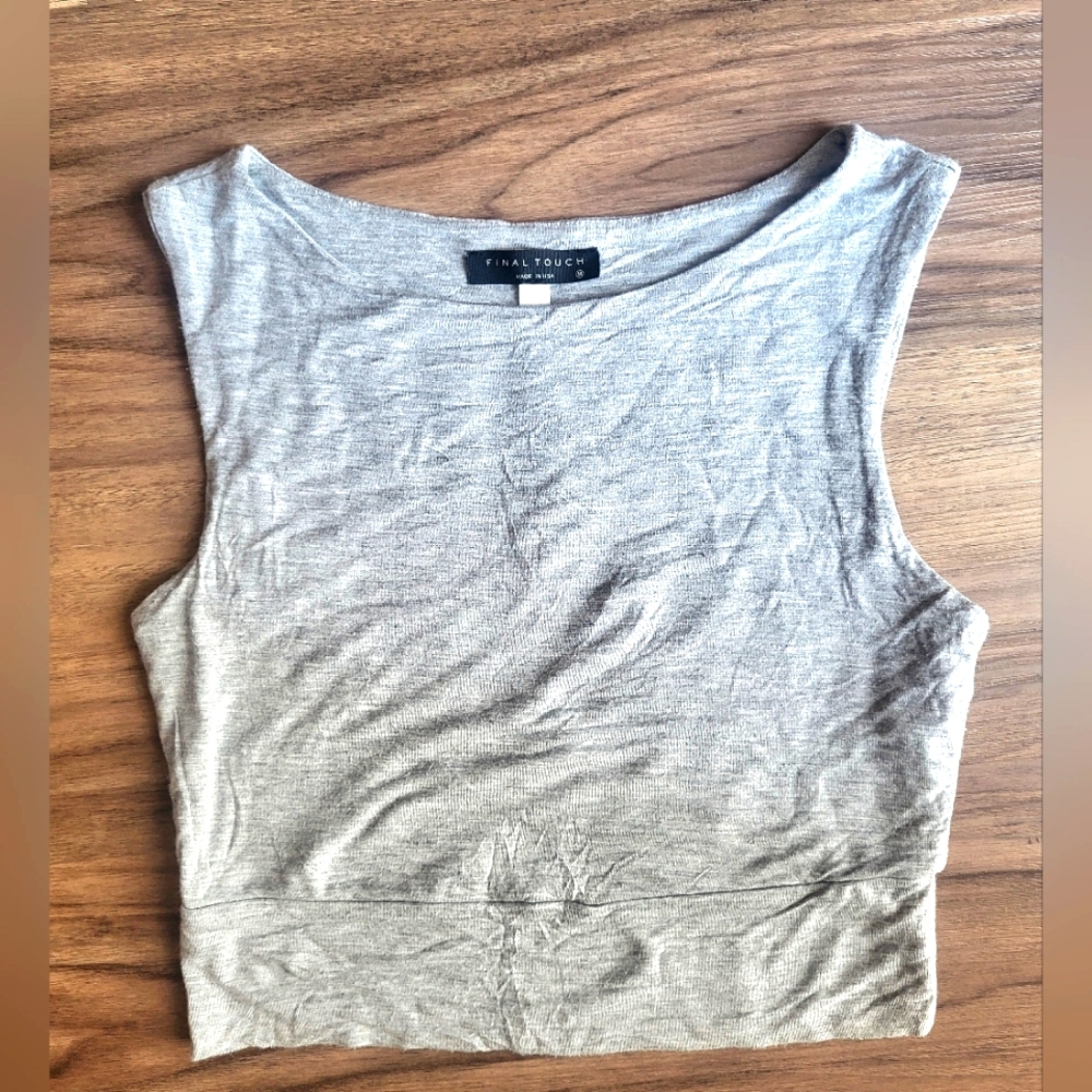 (M) Final Touch modal crop top